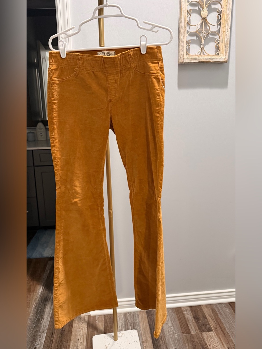 We The Free High Rise Corduroy Jeans in Mustard